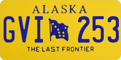 AK license plate GVI253