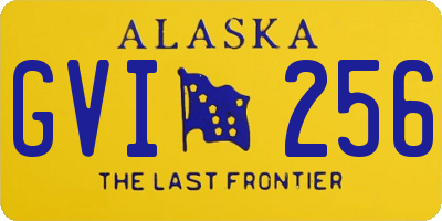 AK license plate GVI256