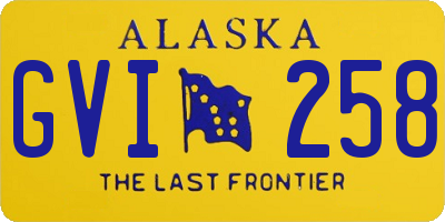 AK license plate GVI258