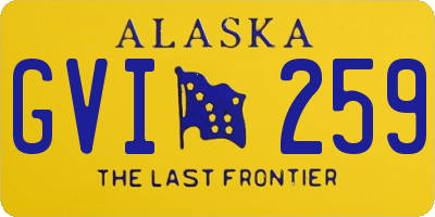 AK license plate GVI259