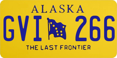 AK license plate GVI266