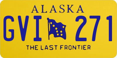 AK license plate GVI271