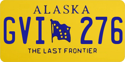 AK license plate GVI276