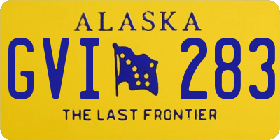 AK license plate GVI283