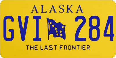 AK license plate GVI284