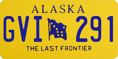 AK license plate GVI291