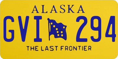 AK license plate GVI294