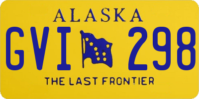 AK license plate GVI298