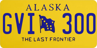 AK license plate GVI300