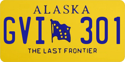 AK license plate GVI301