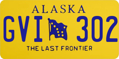 AK license plate GVI302