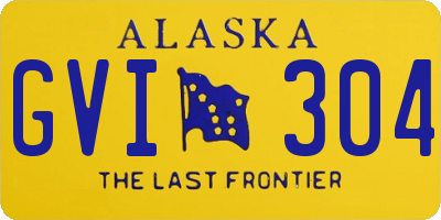 AK license plate GVI304