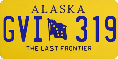 AK license plate GVI319