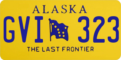 AK license plate GVI323