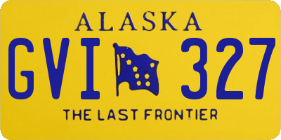 AK license plate GVI327