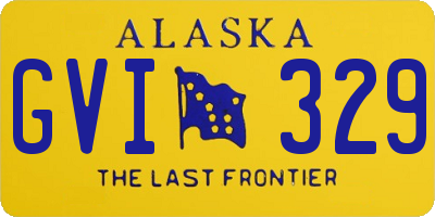 AK license plate GVI329