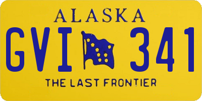 AK license plate GVI341