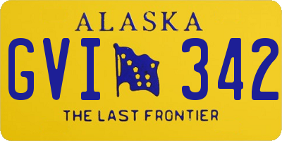 AK license plate GVI342