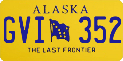 AK license plate GVI352