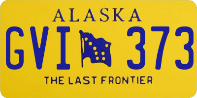 AK license plate GVI373