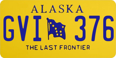 AK license plate GVI376