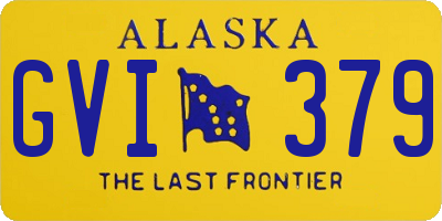 AK license plate GVI379