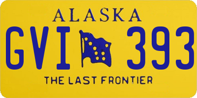 AK license plate GVI393