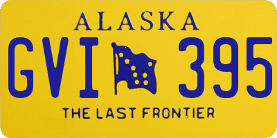 AK license plate GVI395