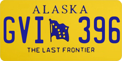 AK license plate GVI396