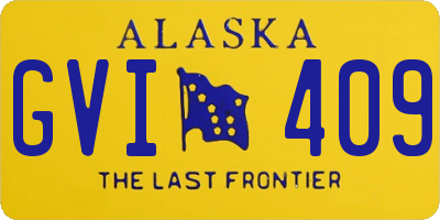 AK license plate GVI409