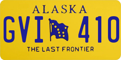 AK license plate GVI410