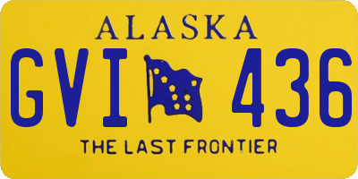 AK license plate GVI436