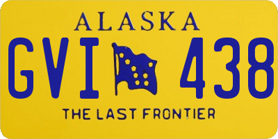 AK license plate GVI438