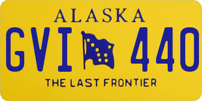 AK license plate GVI440