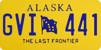 AK license plate GVI441