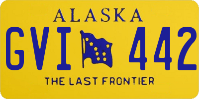 AK license plate GVI442