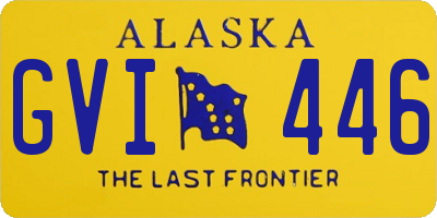 AK license plate GVI446