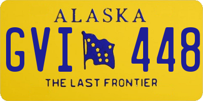 AK license plate GVI448