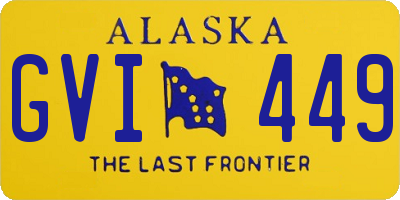 AK license plate GVI449