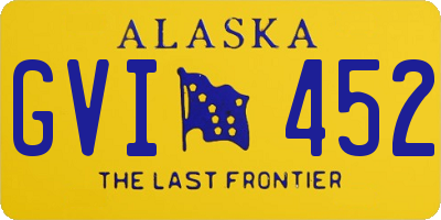 AK license plate GVI452