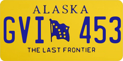 AK license plate GVI453