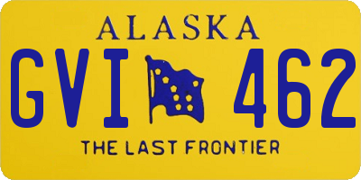 AK license plate GVI462