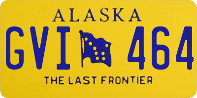 AK license plate GVI464