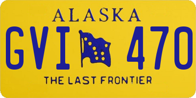 AK license plate GVI470