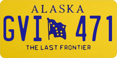 AK license plate GVI471