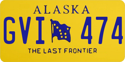 AK license plate GVI474