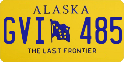 AK license plate GVI485