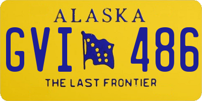 AK license plate GVI486