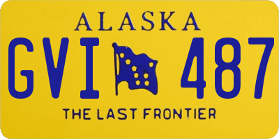 AK license plate GVI487