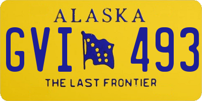 AK license plate GVI493